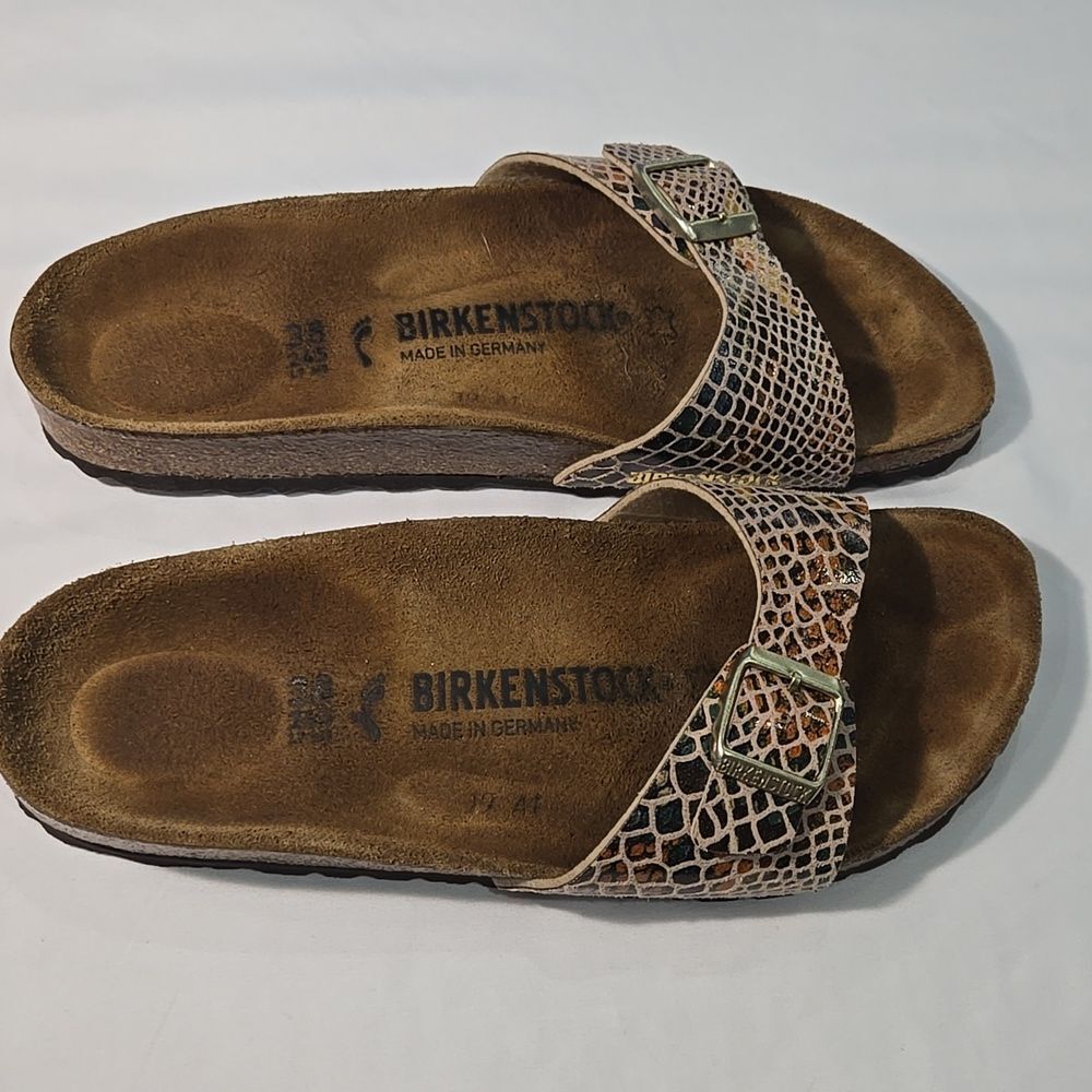 Birkenstock Madrid Snake Print Sandals size 38 - Picture 2 of 8